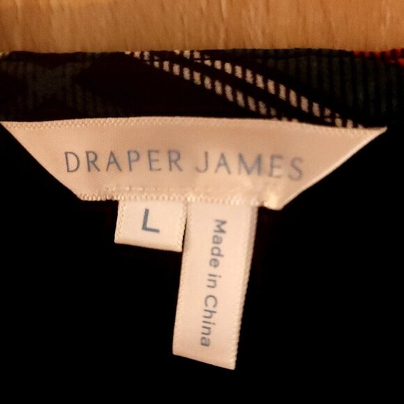 Draper James Red Green Holiday Midi Dress Large - Picture 7 of 9